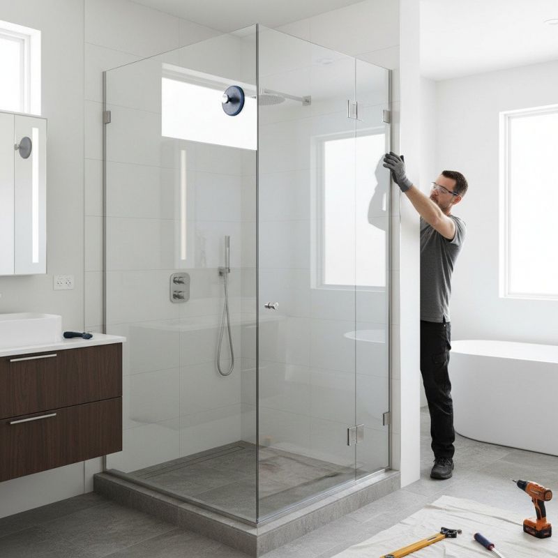 Shower Window Installation